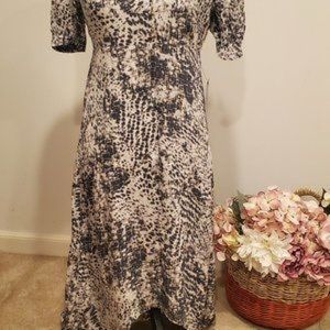 Express Animal Print High Low Dress